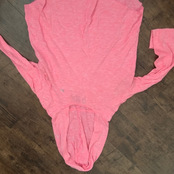 Pink Long Sleeve Top with Hood - Picture 1 of 2